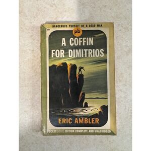 A Coffin for Dimitrios Eric Ambler Vintage 1943 Pocket Books 232 1st Printing